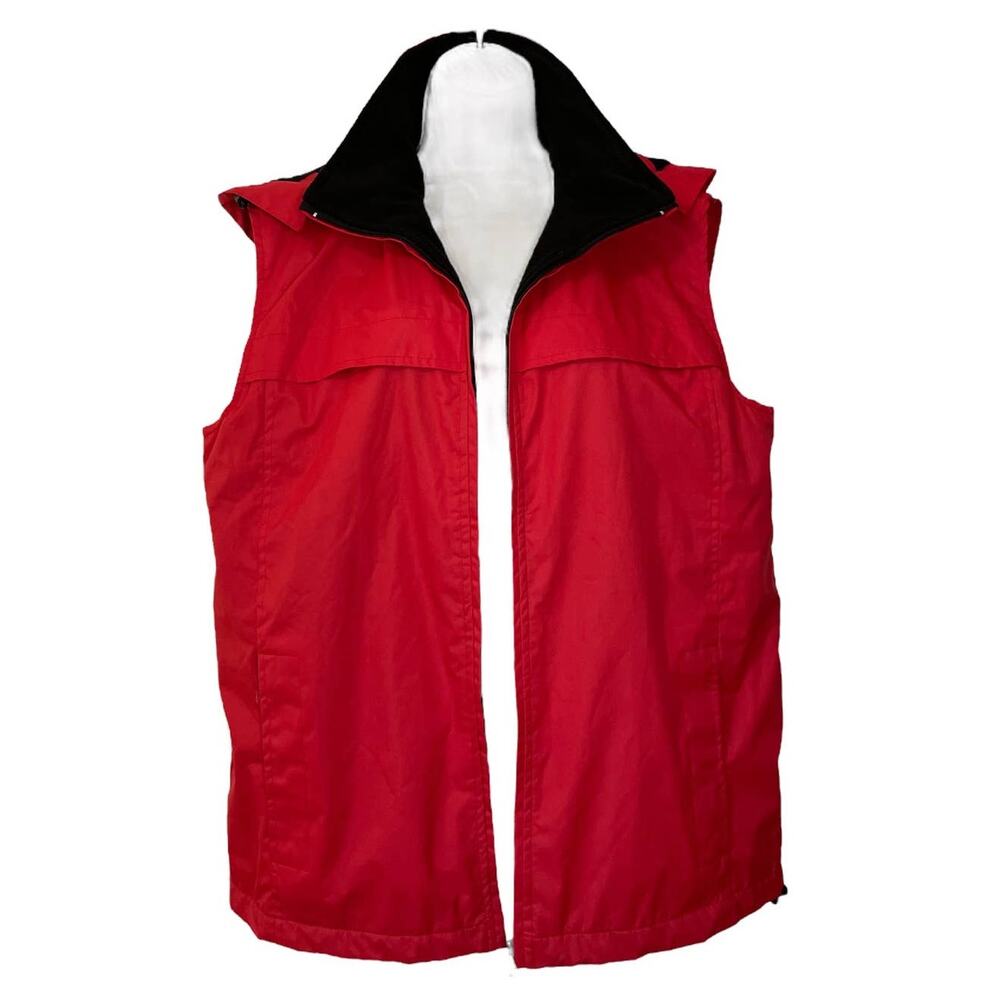 Weatherproof Vest, Warm Fleece Lined Waterproof Vest, Zip‎ Off Hoodie, Lad 2XL